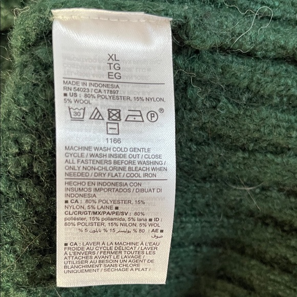 Old Navy Forest Green Button-Up Cardigan - Picture 4 of 4